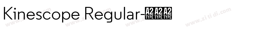Kinescope Regular字体转换